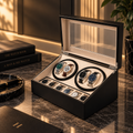 Coffret remontoir 4 montres et rangement 6 emplacements — Maison Horvane